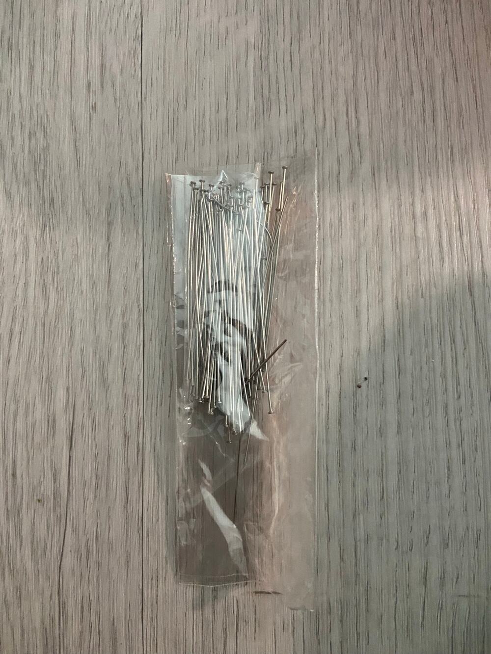 100 piece stainless steel 2 inch flat head pins